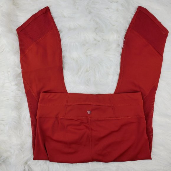 NWOT Athleta Red Aura Sonar Capri Leggings - Picture 4 of 6